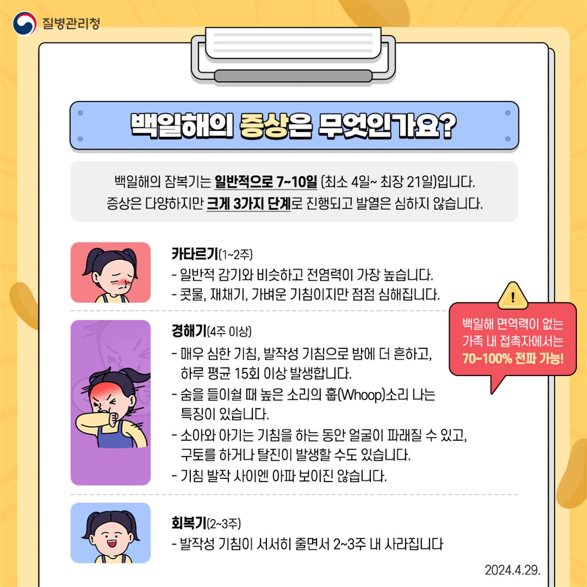 충청북도교육청 체육건강안전과_붙임2) 백일해 예방수칙_3